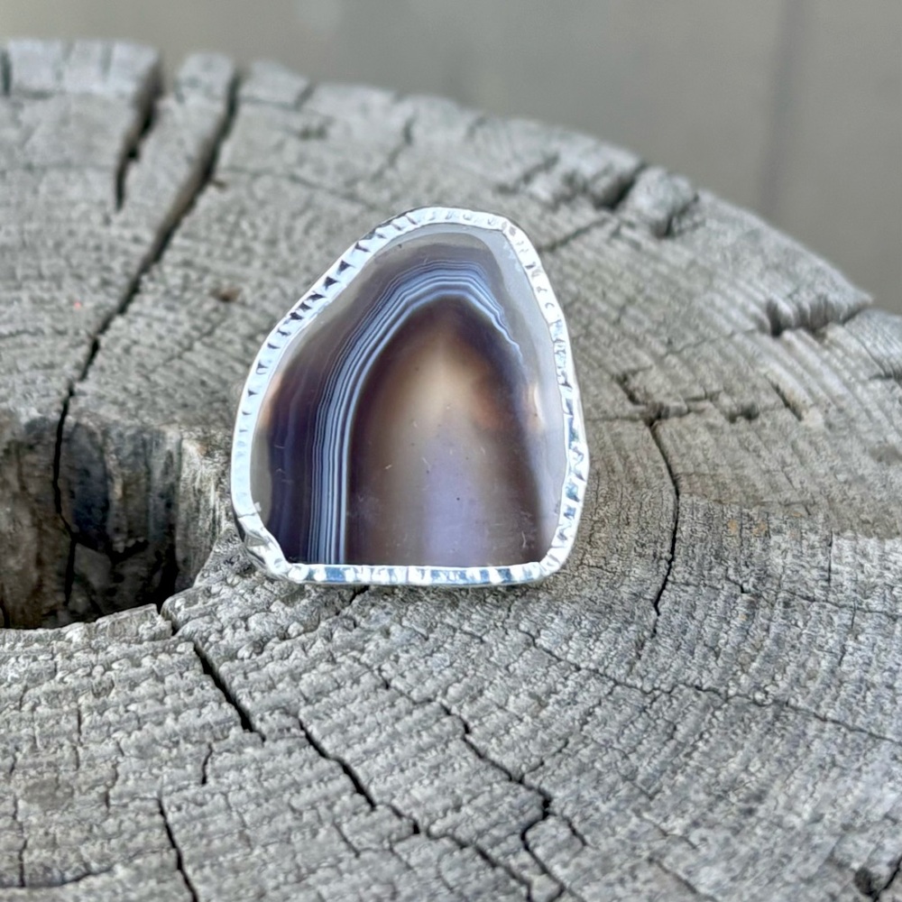 Botswana Agate Ring - image 7